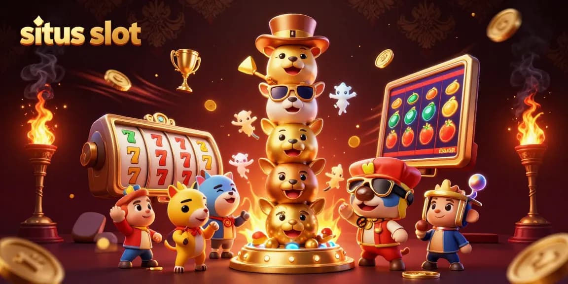 Experience thrilling wins at situs slot with vibrant games, colorful symbols, and dynamic casino atmosphere.