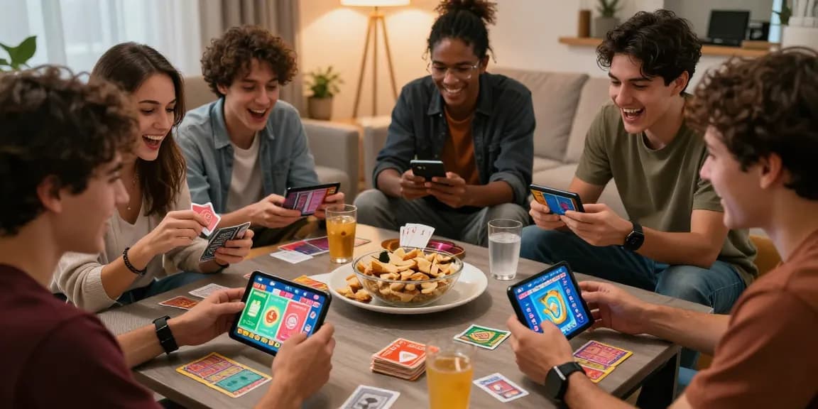 Card Rummy game in action, highlighting players' excitement for card gaming.