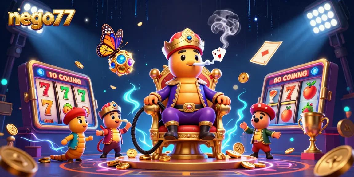 Nego77 showcases an exciting slot scene with dynamic elements and glimmering jackpots.