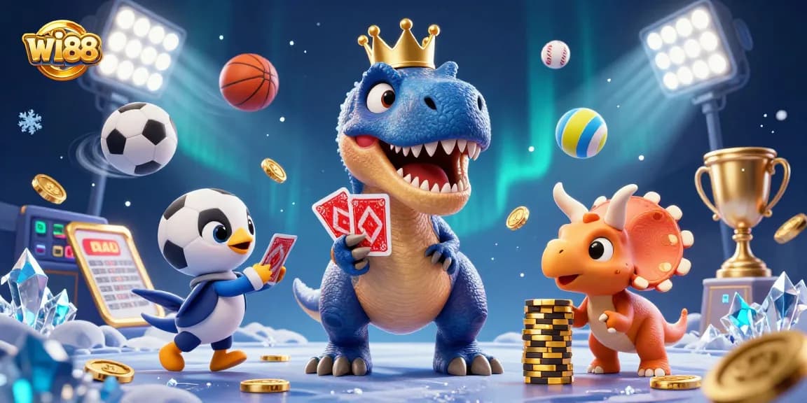 Experience thrilling gameplay at wi88 with dynamic sports scenes and vibrant casino elements.