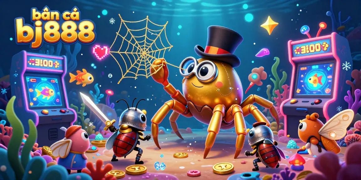 Engage in exciting fish shooting action with bắn cá bj888 featuring colorful sea creatures and vibrant arcade elements.
