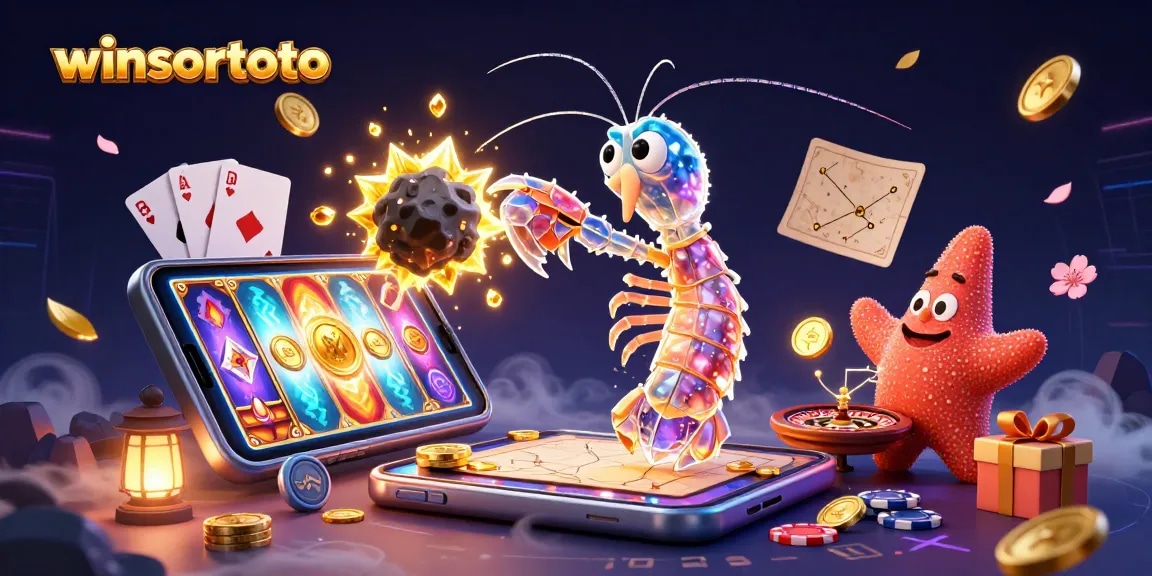 Engage with the thrilling action of winsortoto as a galactic samurai shrimp unveils riches amidst explosive fun.