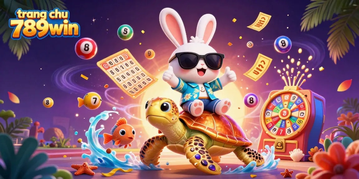 Experience excitement at trang chu 789win with colorful lottery balls and fun casino elements