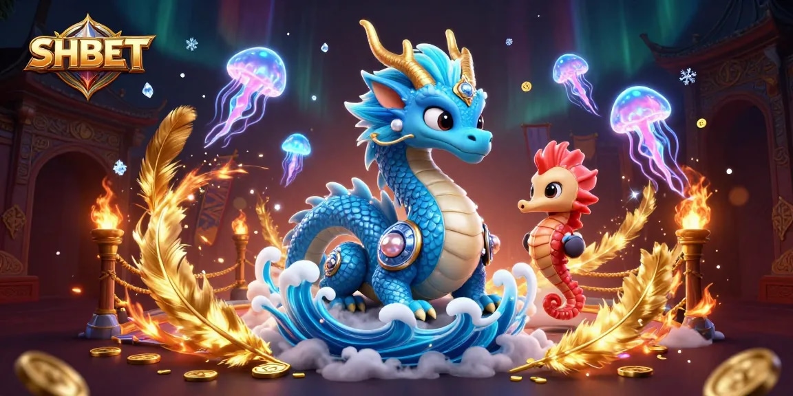 Experience thrilling gaming with SHBET’s vibrant casino scene featuring fantastical creatures and dynamic betting elements.