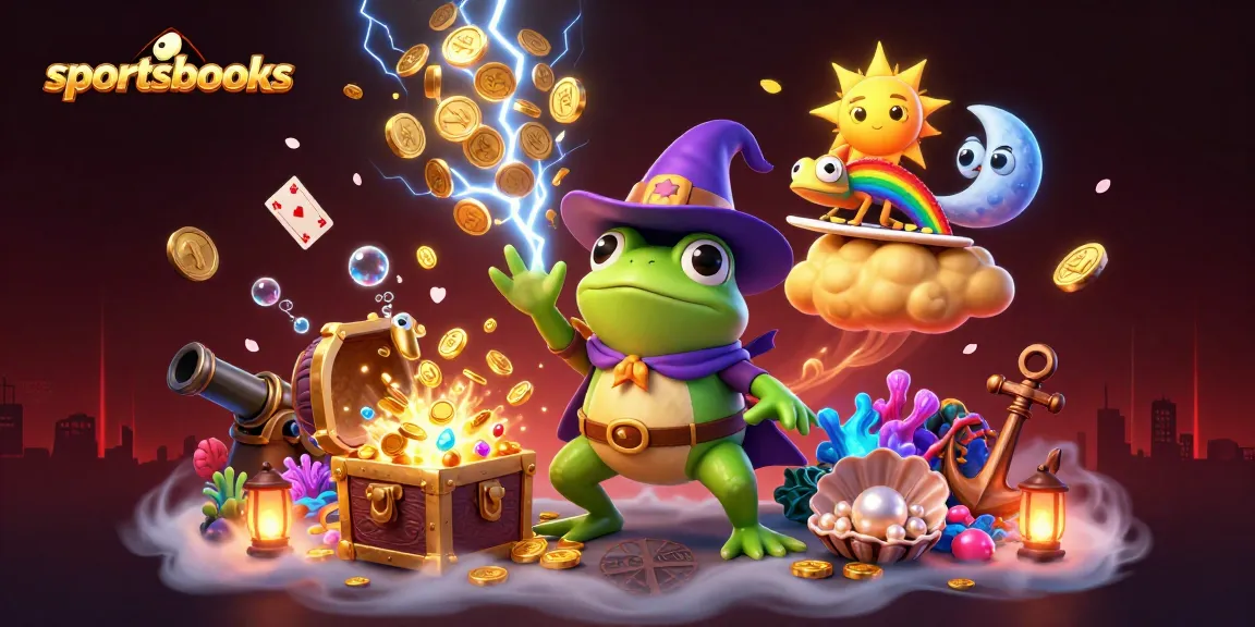 Engage with top sportsbooks using vibrant characters and action-packed graphics in an exciting scene.
