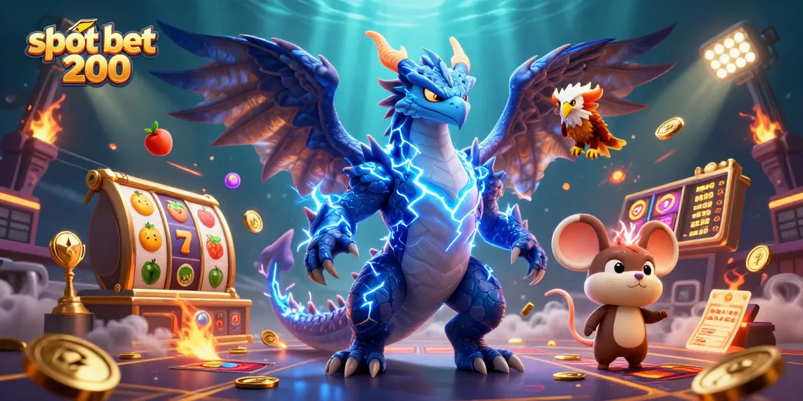 Experience thrilling gameplay with slot bet 200 in this vibrant casino-themed 3D illustration.