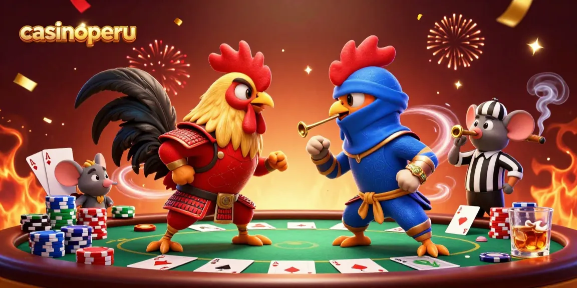 Los jugadores de casinoperu enfrentan un emocionante duelo con elementos de póker alrededor.