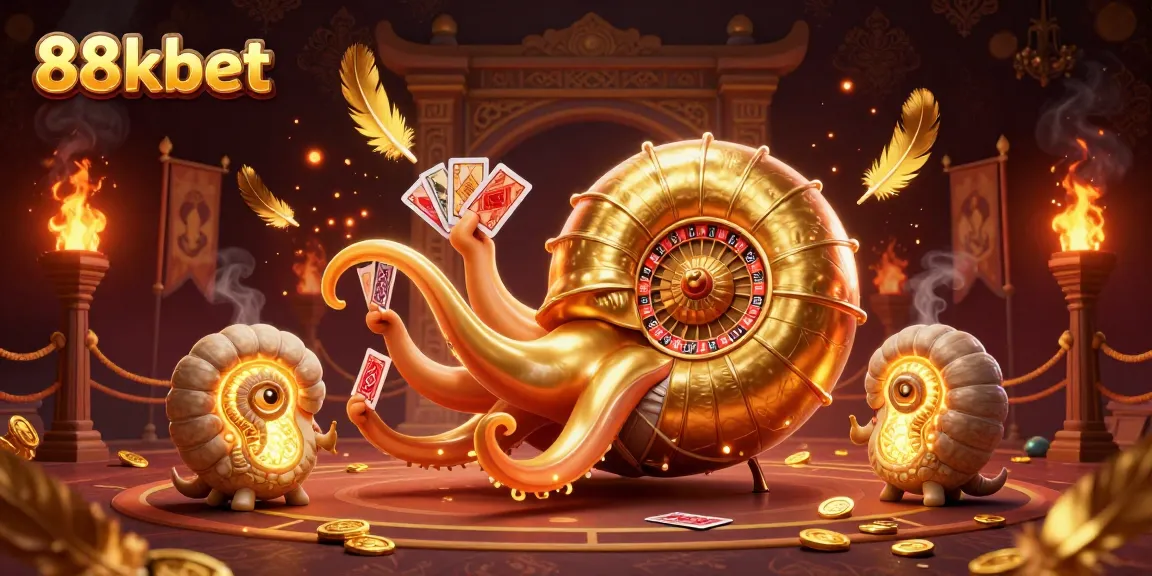 Engage in winning strategies with 88kbet's vibrant, dynamic casino scene featuring animated game elements.