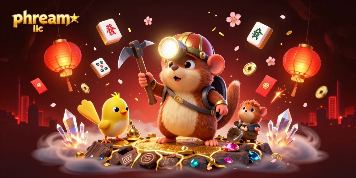 Experience thrilling gaming with phdream llc, featuring a treasure hunter mole in an exciting casino scene.