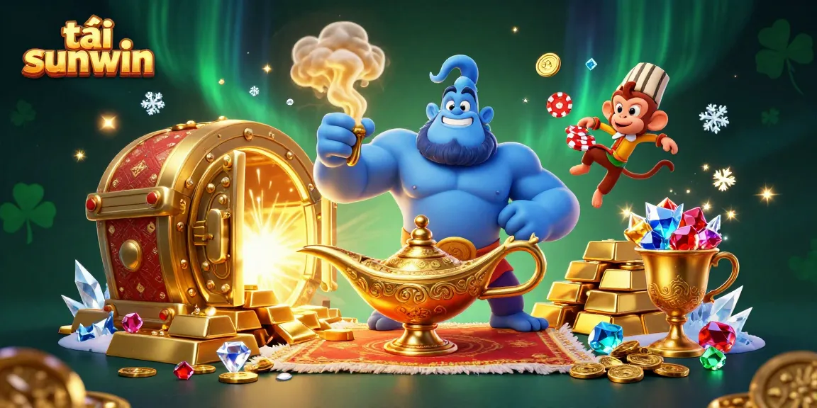 Play games on tải sunwin with vibrant illustrations showcasing a magical casino scene.
