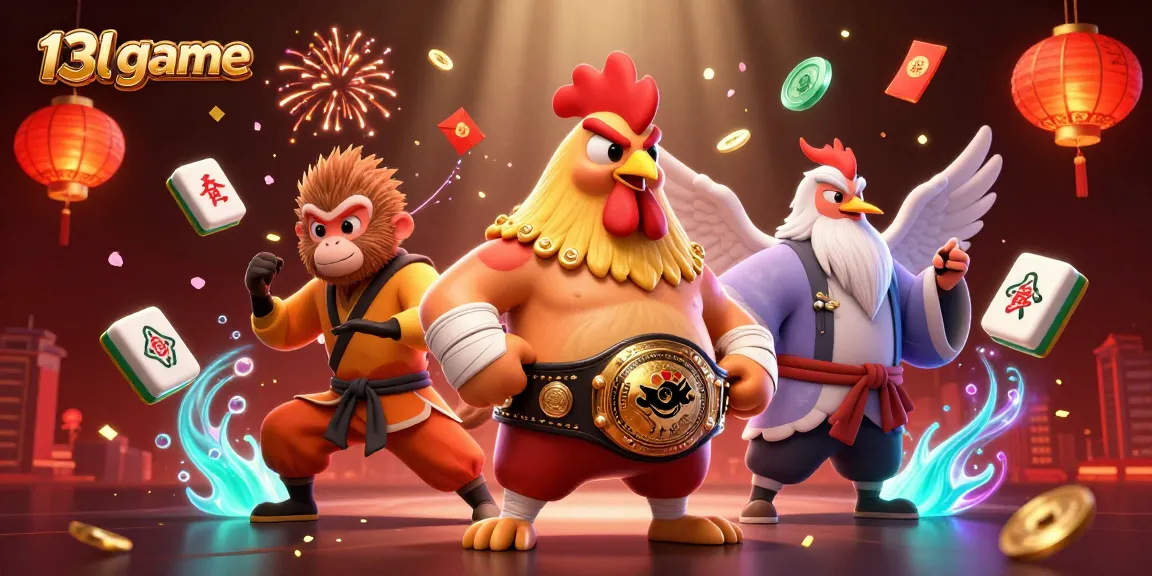 Engage with the exciting 13l game featuring a lively scene of martial arts characters and vibrant gaming elements.