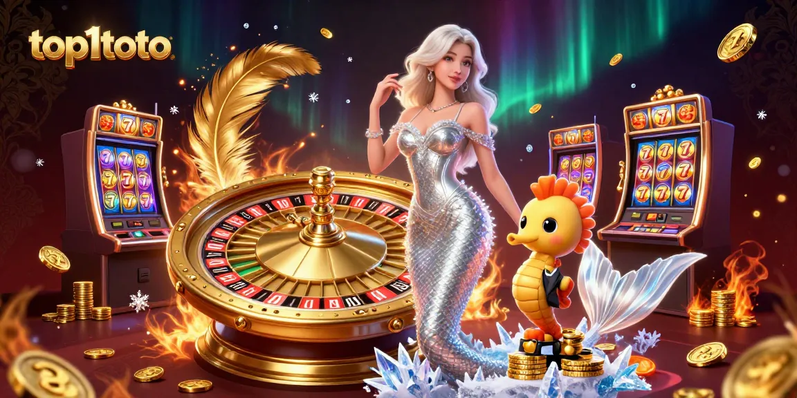 Enjoy thrilling gameplay at top1toto with a dazzling roulette wheel and vibrant slot machines.