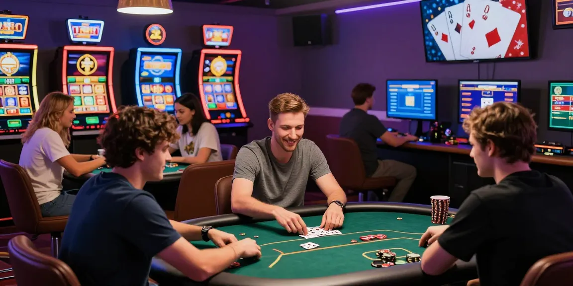 Engaged players enjoying dewapoker's online poker and slot games in a dynamic gaming environment.
