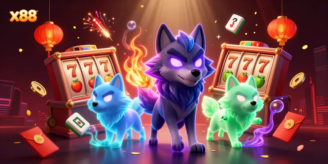 x88 unleashes thrilling slot action with ghostly wolves, jackpot counters, and vibrant game elements.