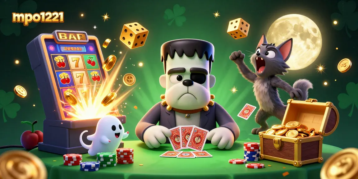 MPO1221 mengandalkan monster bulldog berwarna hijau dengan efek menggemparkan di meja kasino.