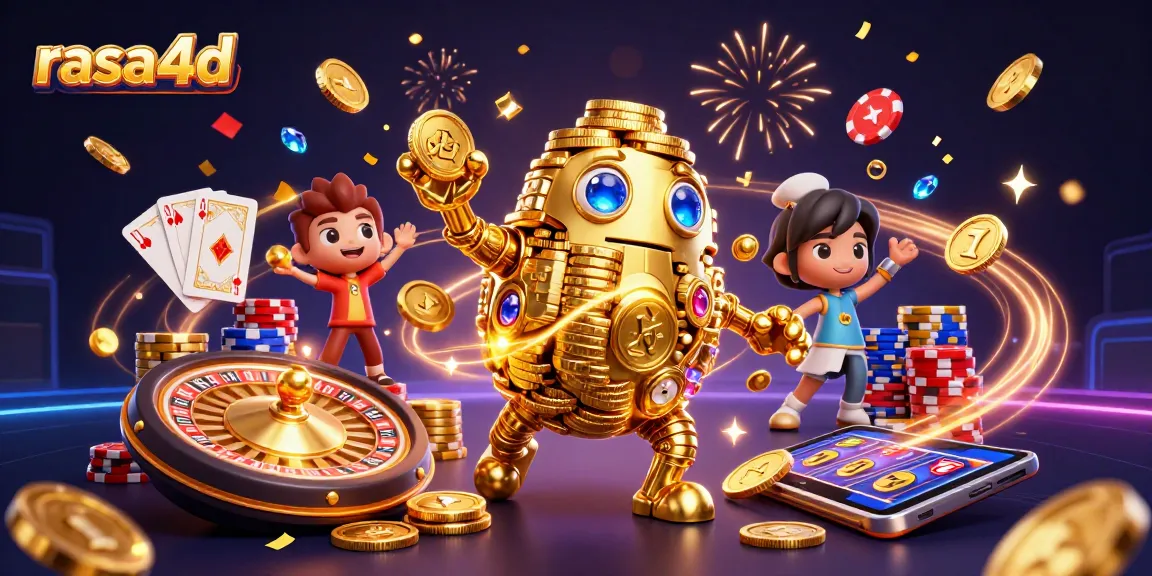 Rasakan keseruan bermain di kasino virtual rasa4d dengan golem emas dan koin bertaburan.