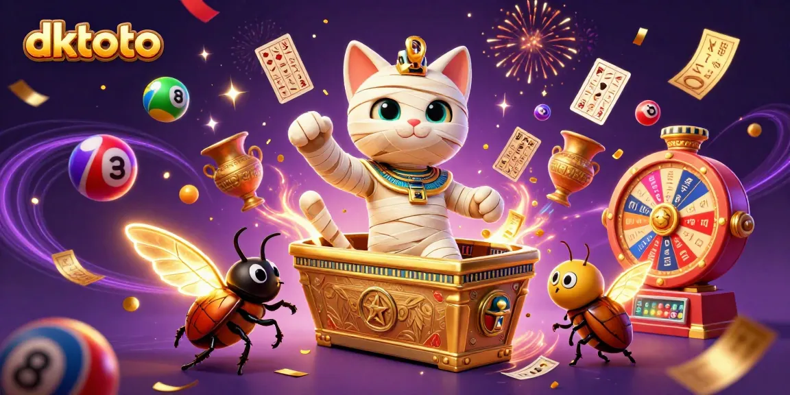 Experience thrilling baccarat at dktoto while enjoying colorful casino elements and captivating characters.