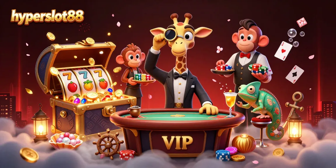 Play epic games at hyperslot88, featuring high-roller giraffe and dynamic casino elements.