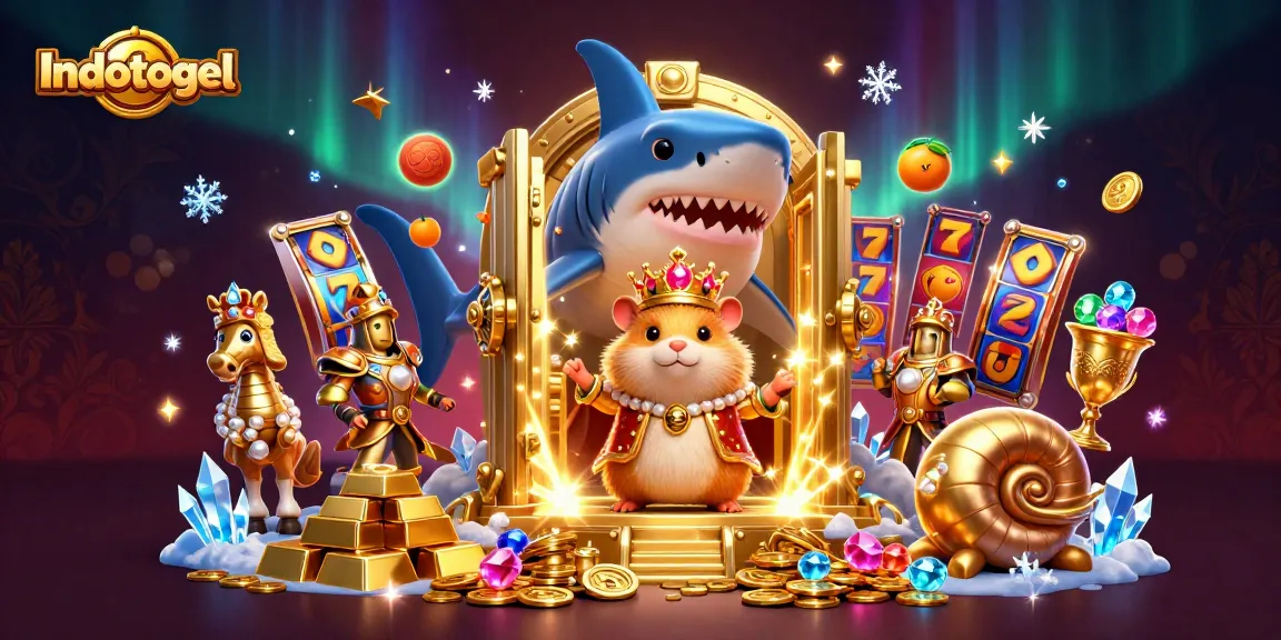 Indotogel elevates the casino experience with vibrant slot reels and stunning treasure visuals.