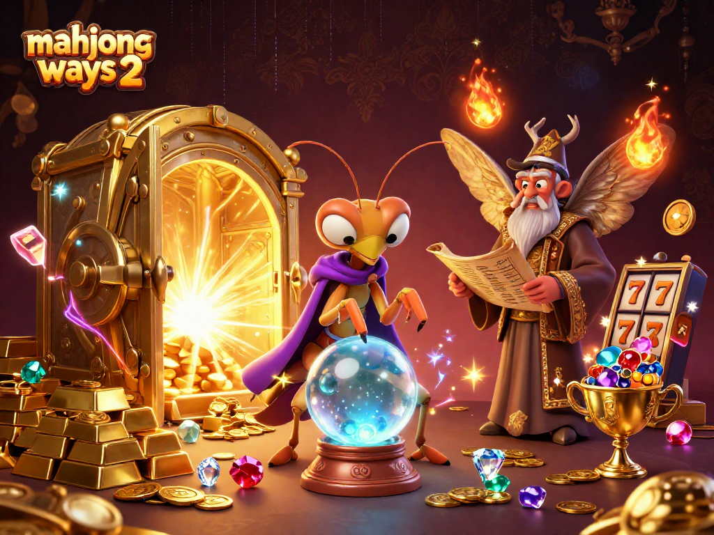 Win jackpots with Mahjong Ways 2 featuring a mystical fortune teller and treasures.