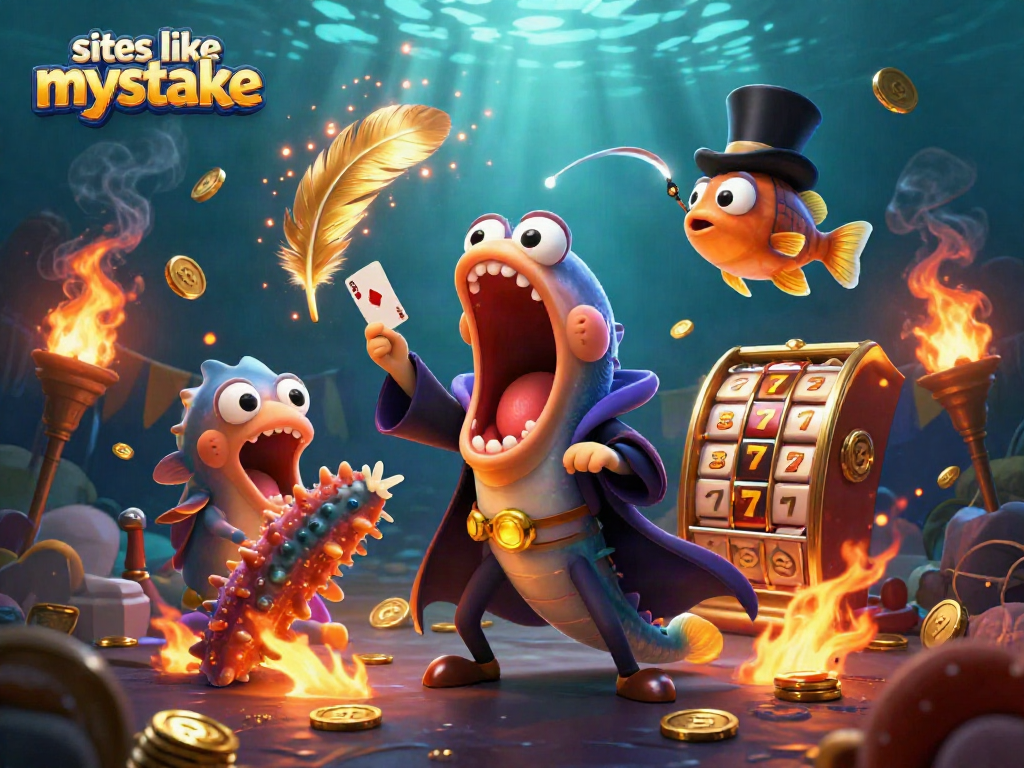Engage in thrilling play with sites like mystake at a vibrant casino scene.