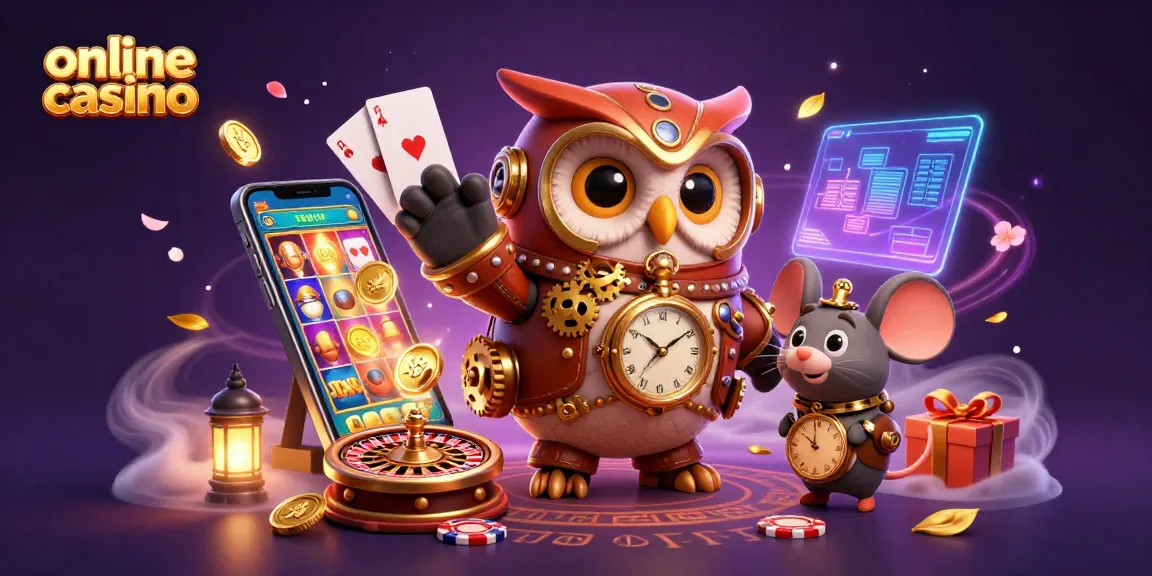 Engage with an online casino featuring vibrant slot games and whimsical steampunk elements.