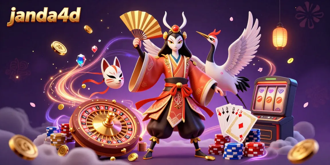 Permainan janda4d memperlihatkan kabuki warrior crane bersama komponen perjudian menarik.