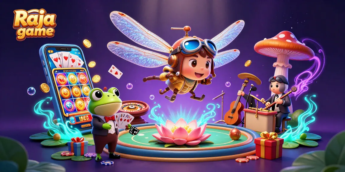 Engage in thrilling gameplay actions at Raja game with dynamic gambling elements and characters.