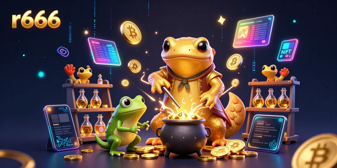 Join the r666 gaming frenzy as the golden salamander creates coins in a magical casino scene.