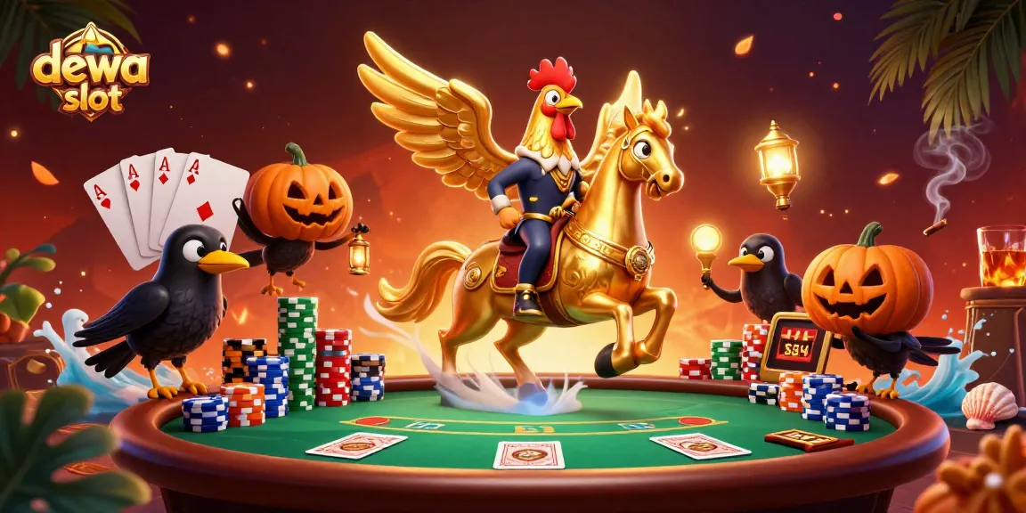 Experience the excitement of dewa slot in a vibrant casino scene with characters and dynamic game elements.