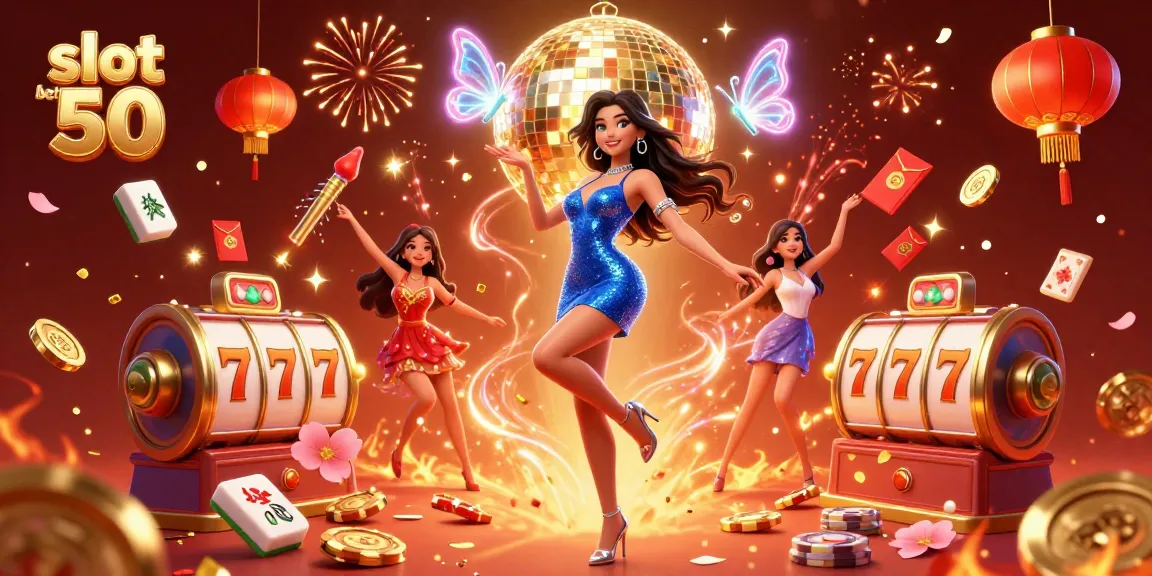 Experience thrilling gameplay with slot bet 50 surrounded by glittering casino elements.