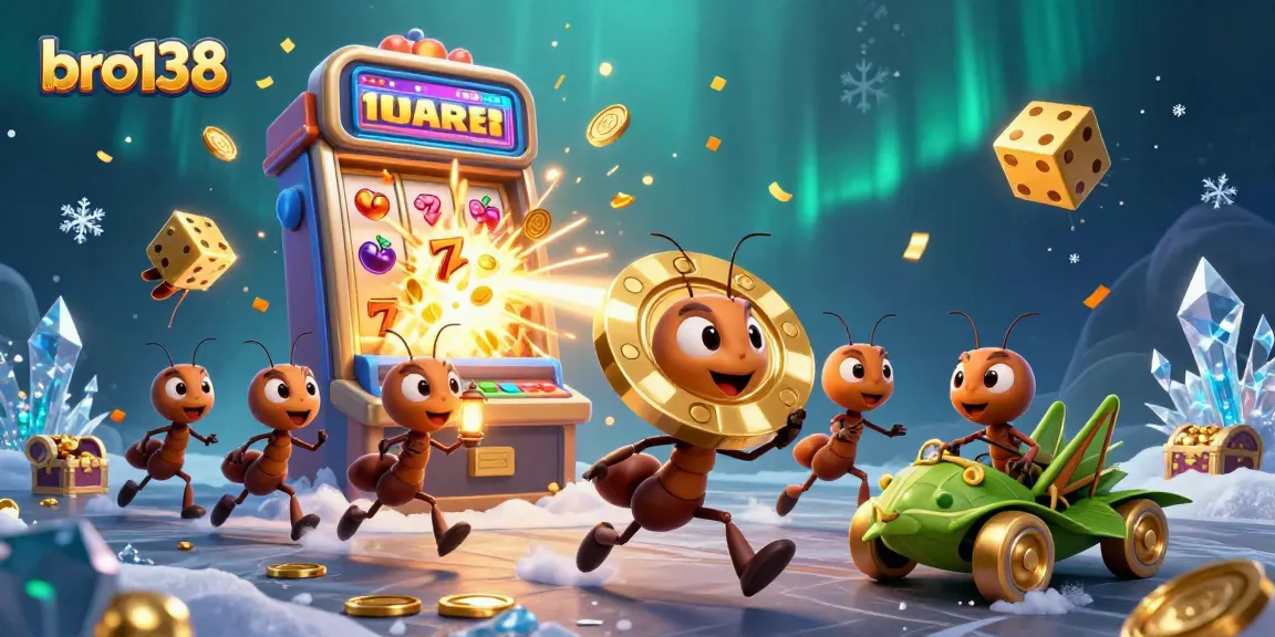 Experience the thrilling adventure of bro138, where ants navigate a casino heist, amid exploding jackpots.