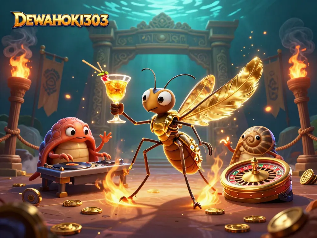 DEWAHOKI303 menghadirkan slot online yang menguntungkan dengan grafis menarik dan elemen kasino disekitarnya.
