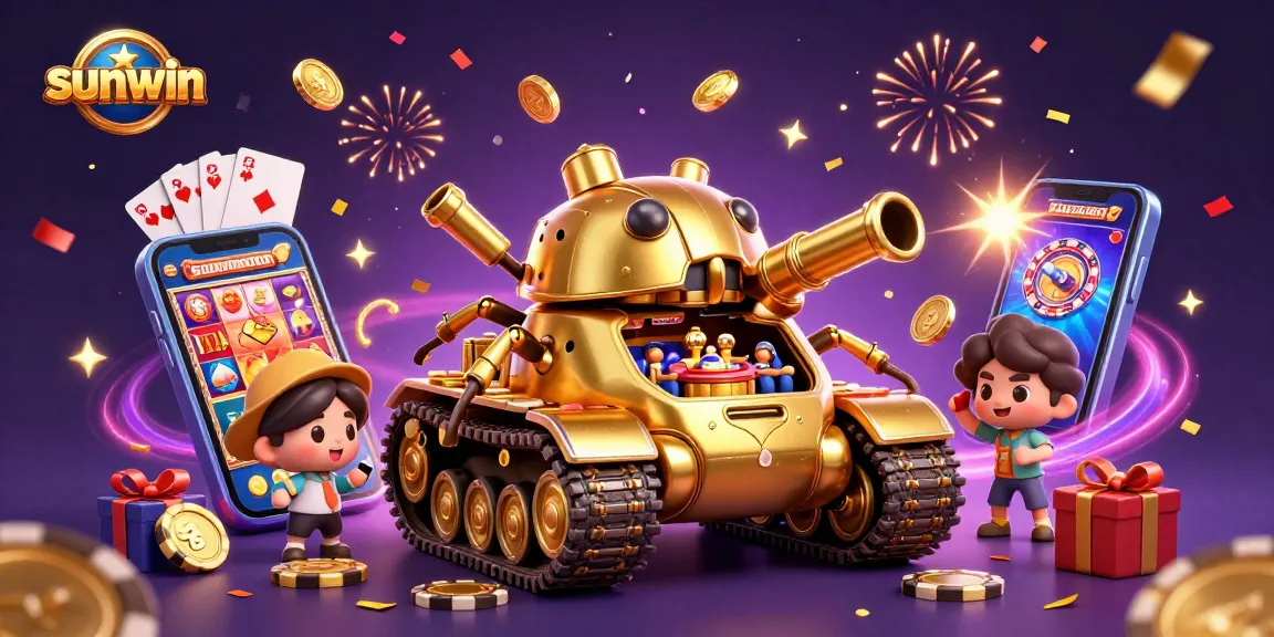 Experience thrilling fun with sunwin's immersive casino world inside a gold beetle tank.