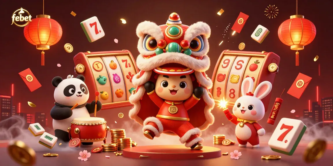 Engage in vibrant casino action with febet immersive 3D lion dance and exciting gaming elements.
