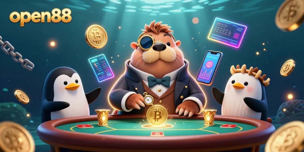 Engage in thrilling gameplay at open88, featuring charismatic characters and vibrant casino elements.