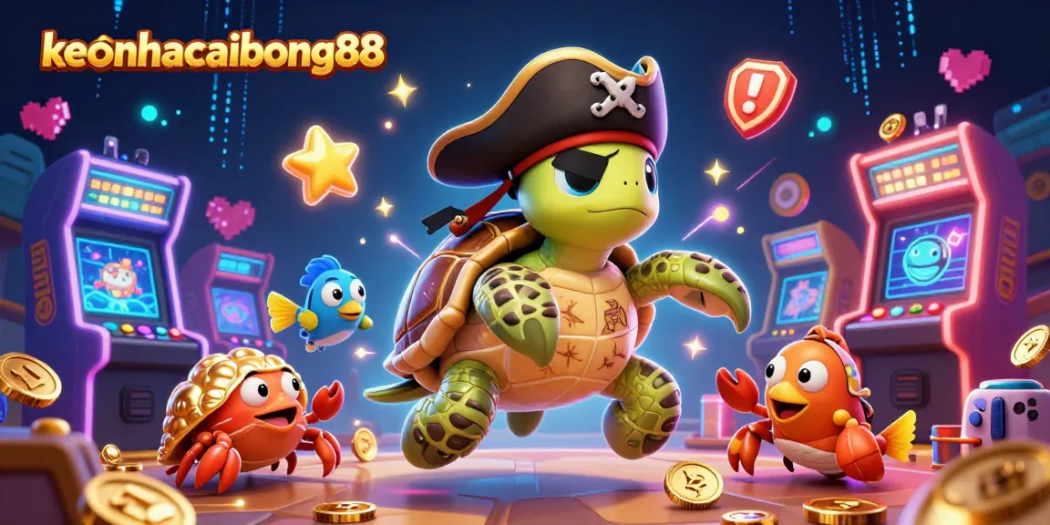 Experience the thrill of keonhacaibong88 with vibrant casino elements and engaging characters in this dynamic scene.