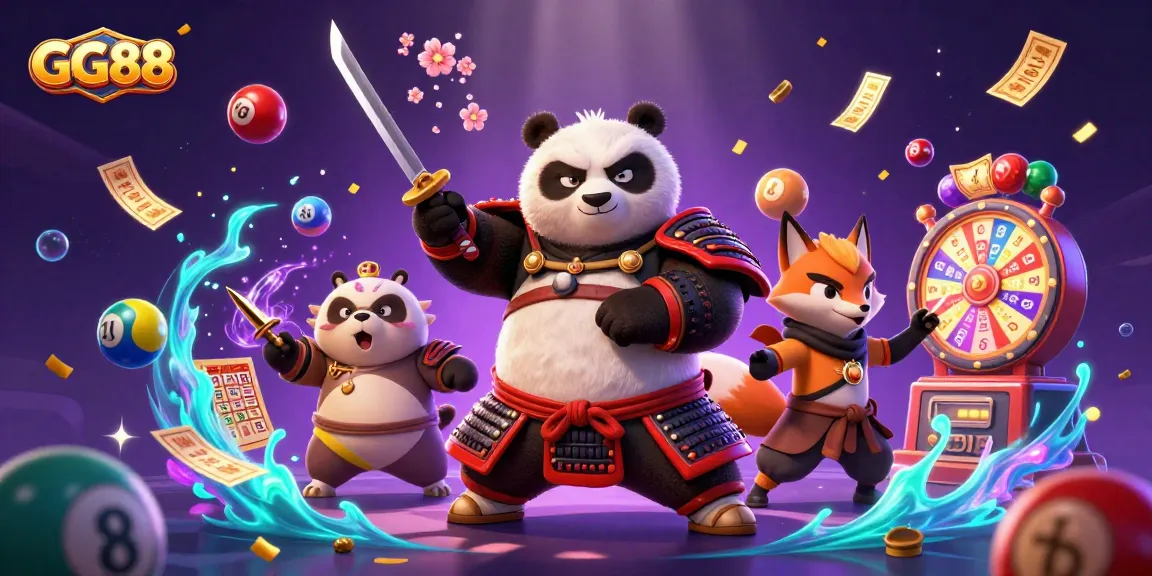 GG88 creates a vibrant online gaming atmosphere with enchanting characters and lottery elements.