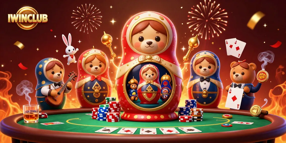 Experience thrilling gaming at IWINCLUB with engaging casino elements and festive atmosphere.