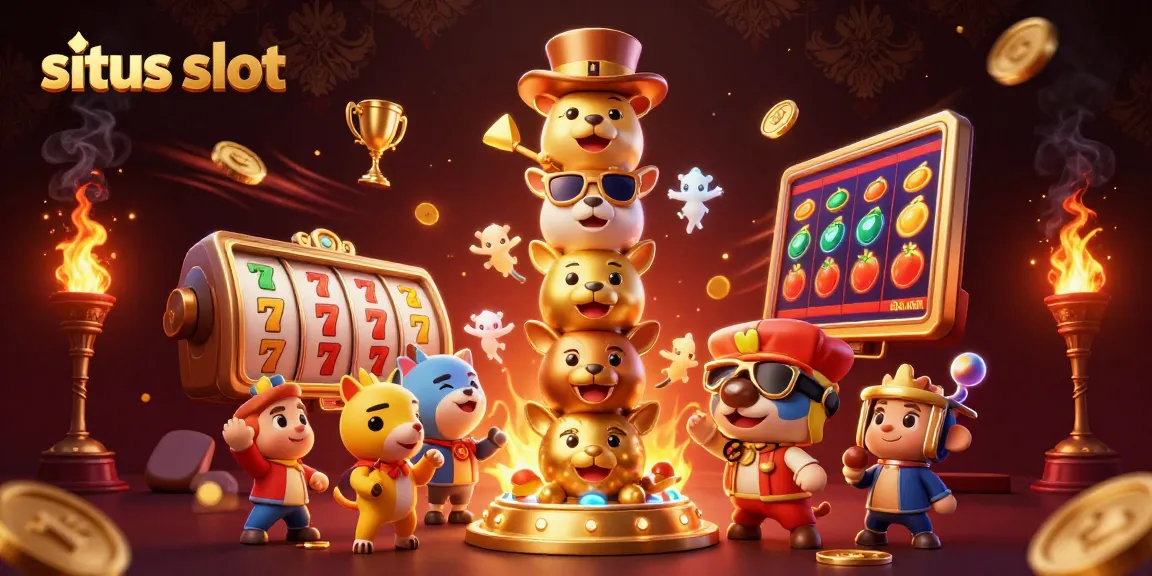 Experience thrilling wins at situs slot with vibrant games, colorful symbols, and dynamic casino atmosphere.