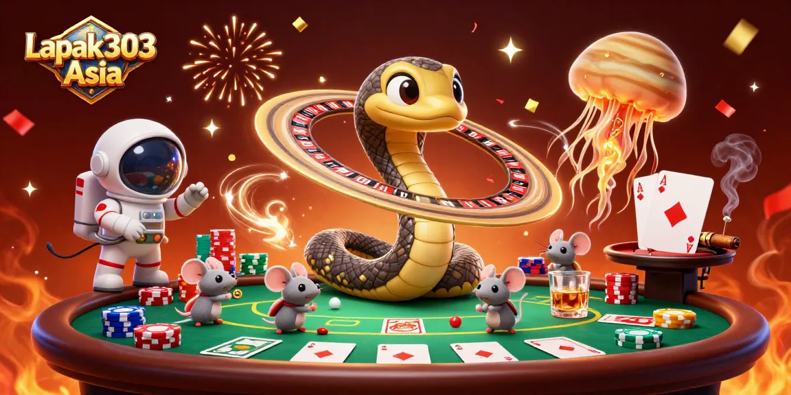 Bet on Lapak303 Asia's exhilarating cosmic casino experience with vibrant characters and thrilling gameplay.