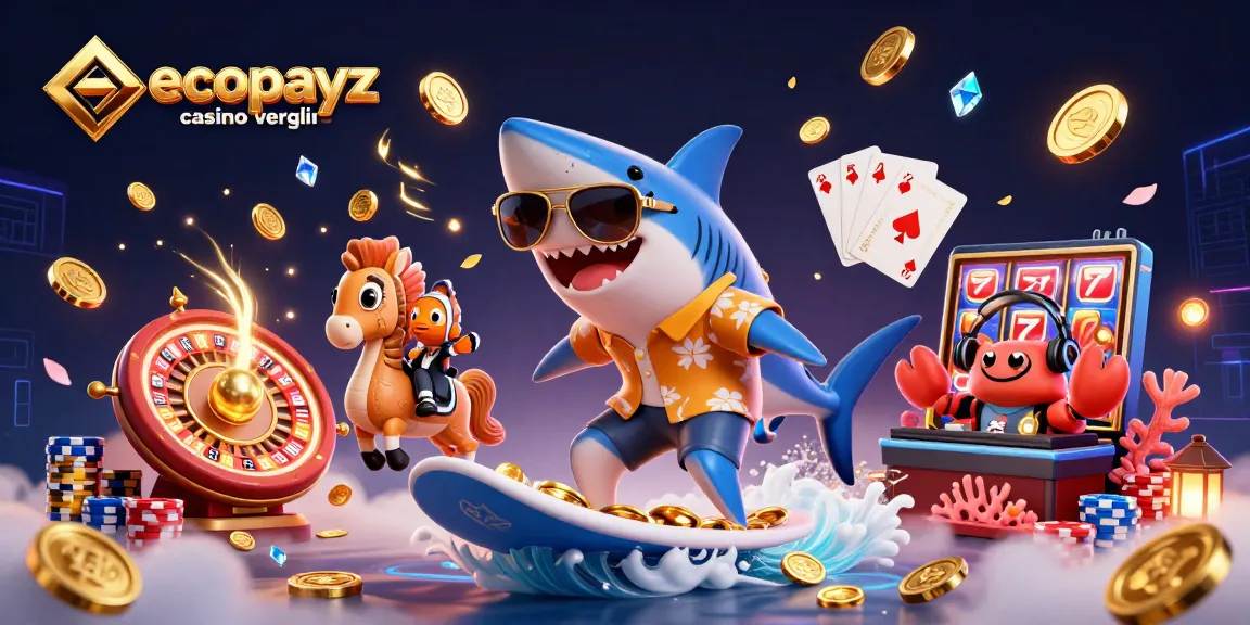 Surf thrilling waves of fun at an ecopayz casino vergleich with vibrant characters and dynamic game elements.