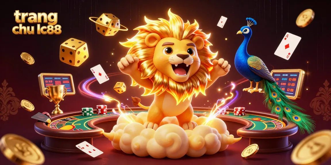 Experience the excitement of trang chu lc88 with dynamic poker tables and vibrant casino elements.