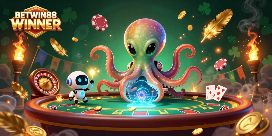 Engage with BETWIN88 WINNER at a futuristic poker table with vibrant visuals and interactive gaming.