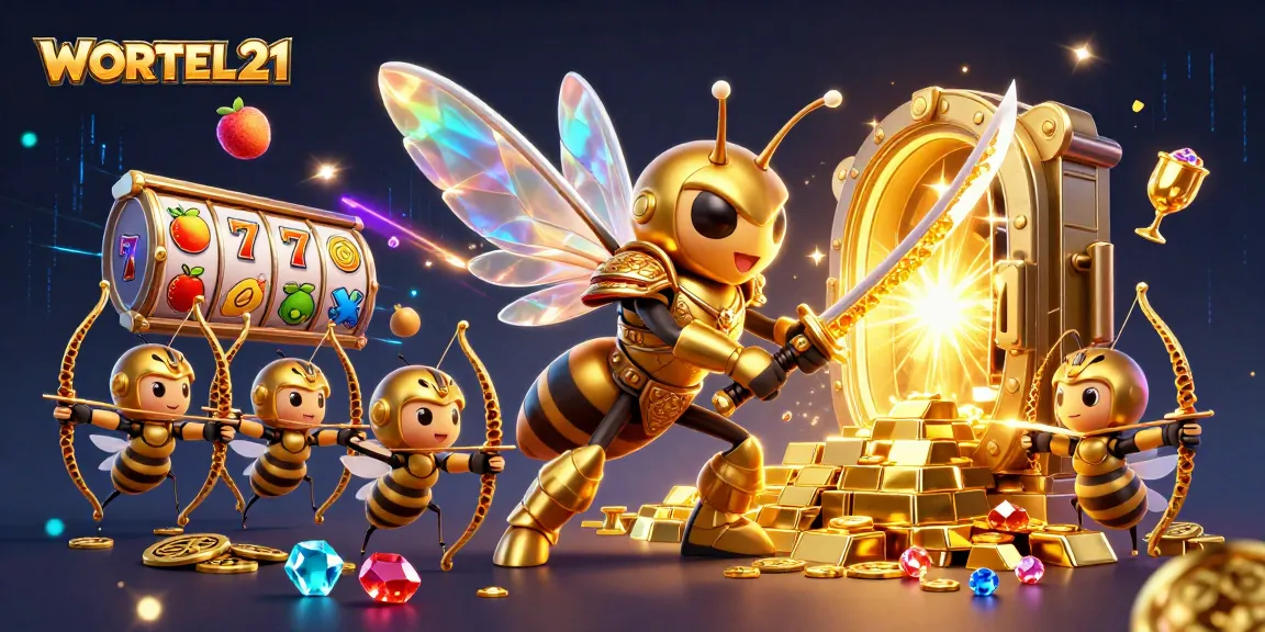 Engage with the thrilling world of WORTEL21's casino slots featuring vibrant 3D elements.