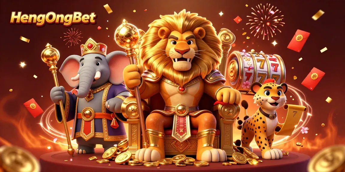 Experience thrilling gameplay at HengOngBet with vibrant 3D characters and casino elements.