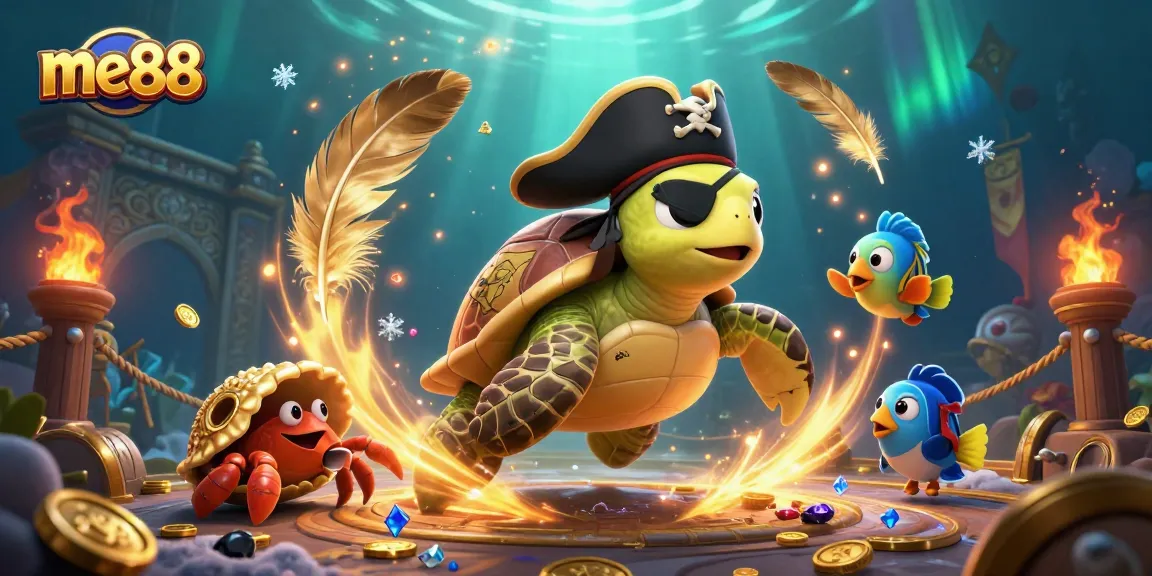 Experience thrilling gameplay at me88 through a rich 3D underwater casino scene.
