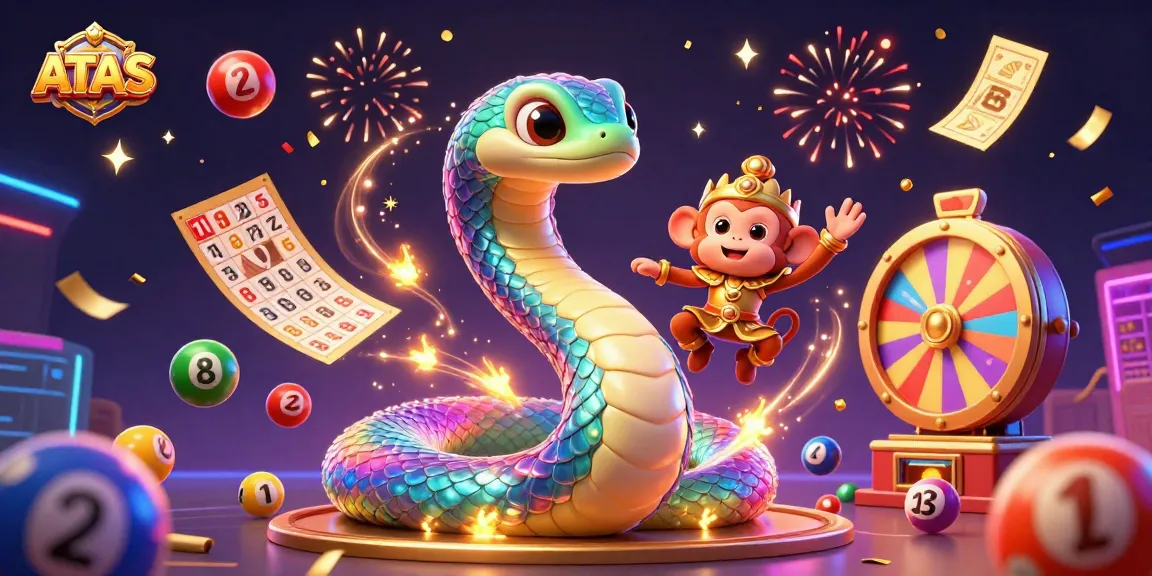 Experience the thrill of ATAS with a vibrant illustration of exciting casino games and characters.
