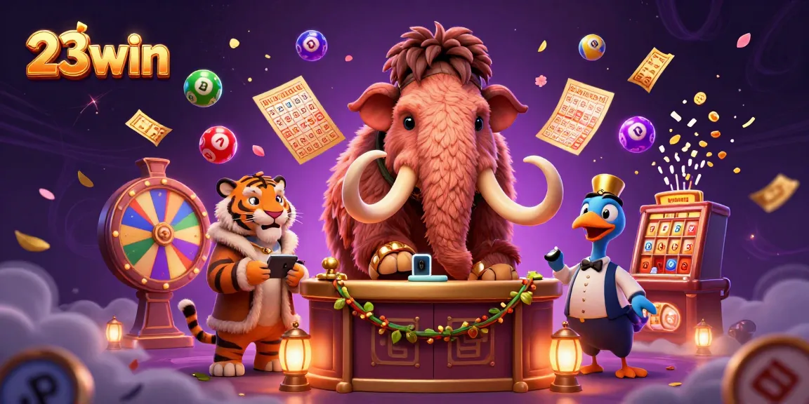 Experience engaging gaming at 23win with the colorful atmosphere of a vibrant casino scene.