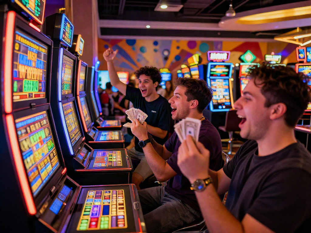 Experience the thrill of slot depo 10k at a lively casino filled with excitement and joy.